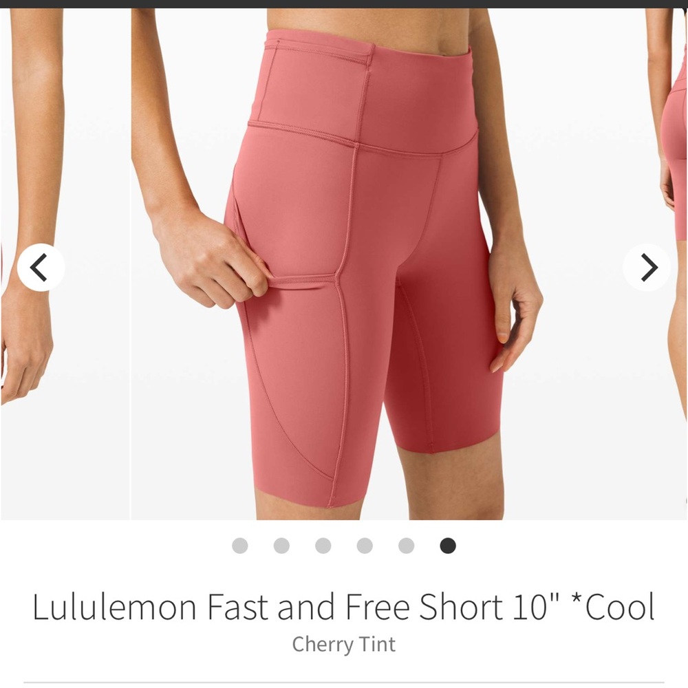 lululemon athletica Cherry Tint Bike Shorts